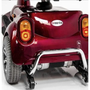 Merits Pioneer 3 red rear view close-up