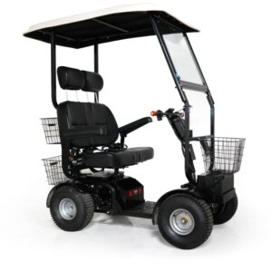 Cheetah Ninja ADA two-seater canopy mobility scooter and golf cart