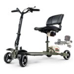 SuperHandy Passport Pro Mobility Scooter - Seat Upgrade Bundle (Scooter + Upgraded Seat and Accessories)